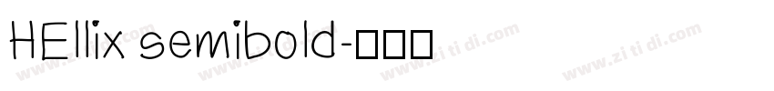 HEllix semibold字体转换